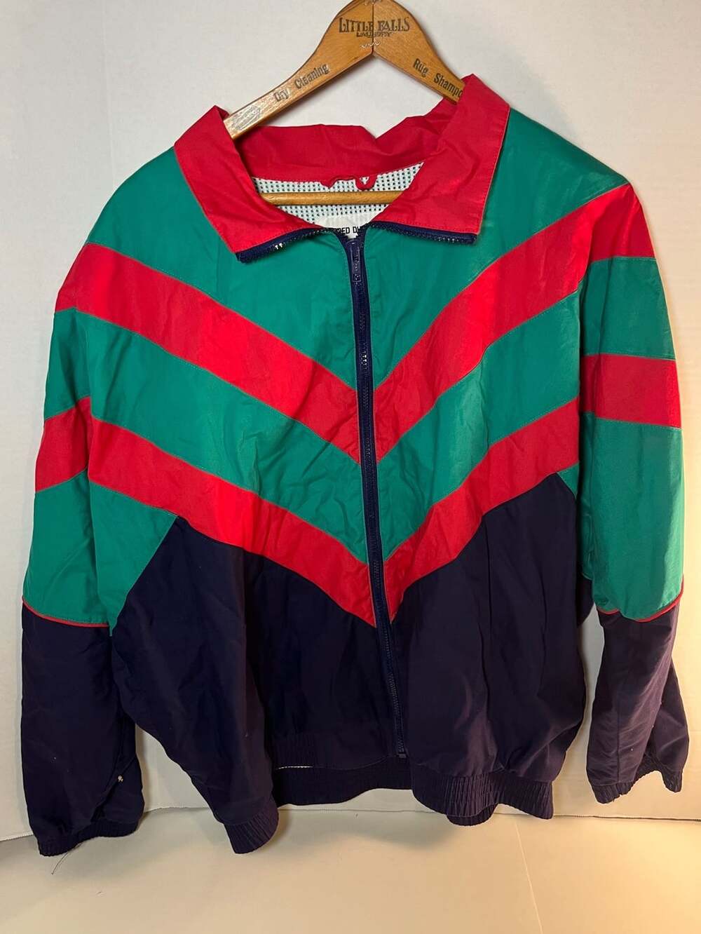 Alfred Dunner Windbreaker Jacket Size L Multicolor Striped